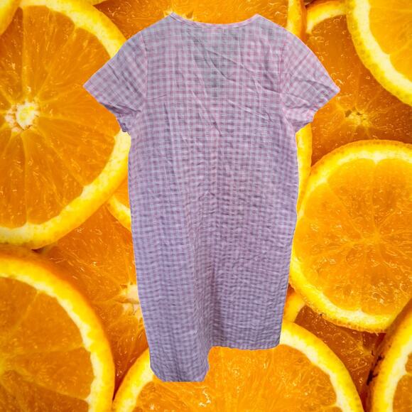 Elegant Emily Women's Button-Down Embroidered Cotton-Poly‎ Robe Size Large - Picture 3 of 6